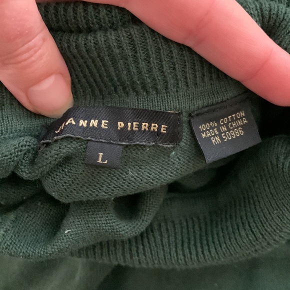 Forest green turtleneck sweater, size L, VGUC - Picture 3 of 4